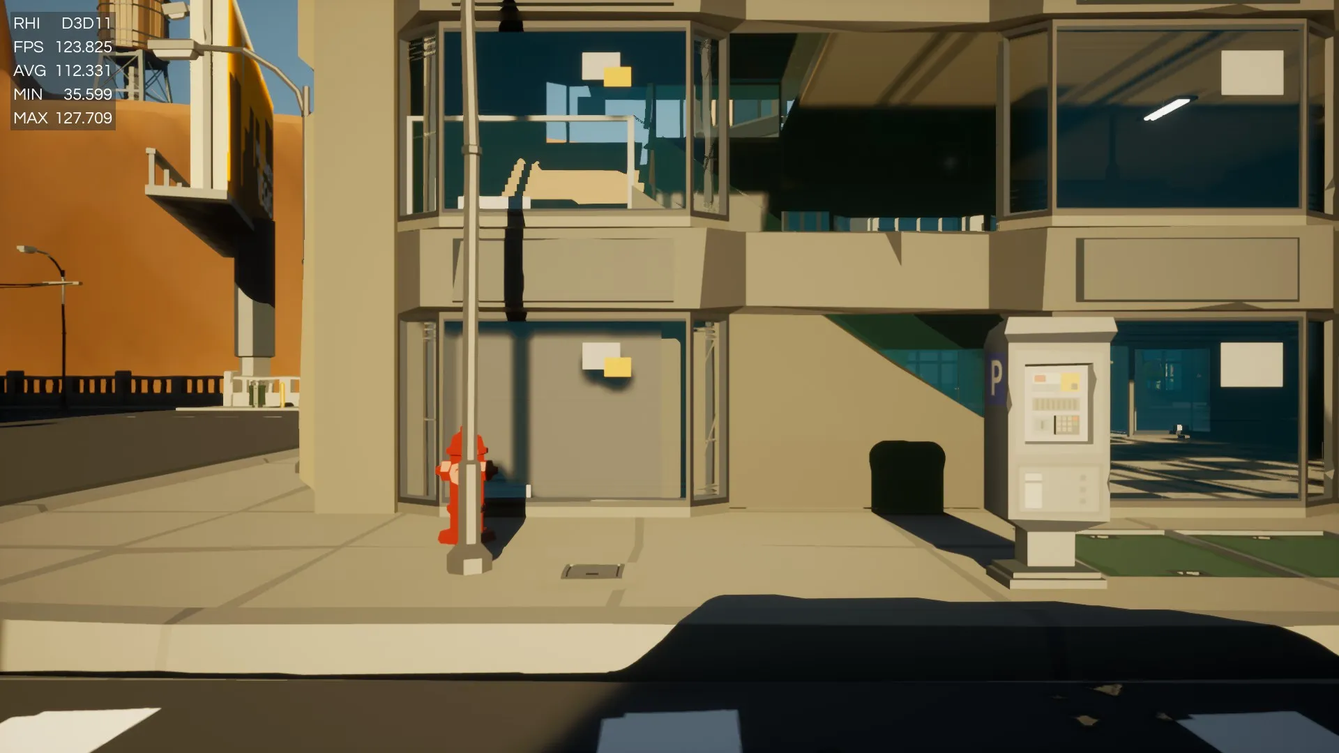 Benchmark mode displaying performance results