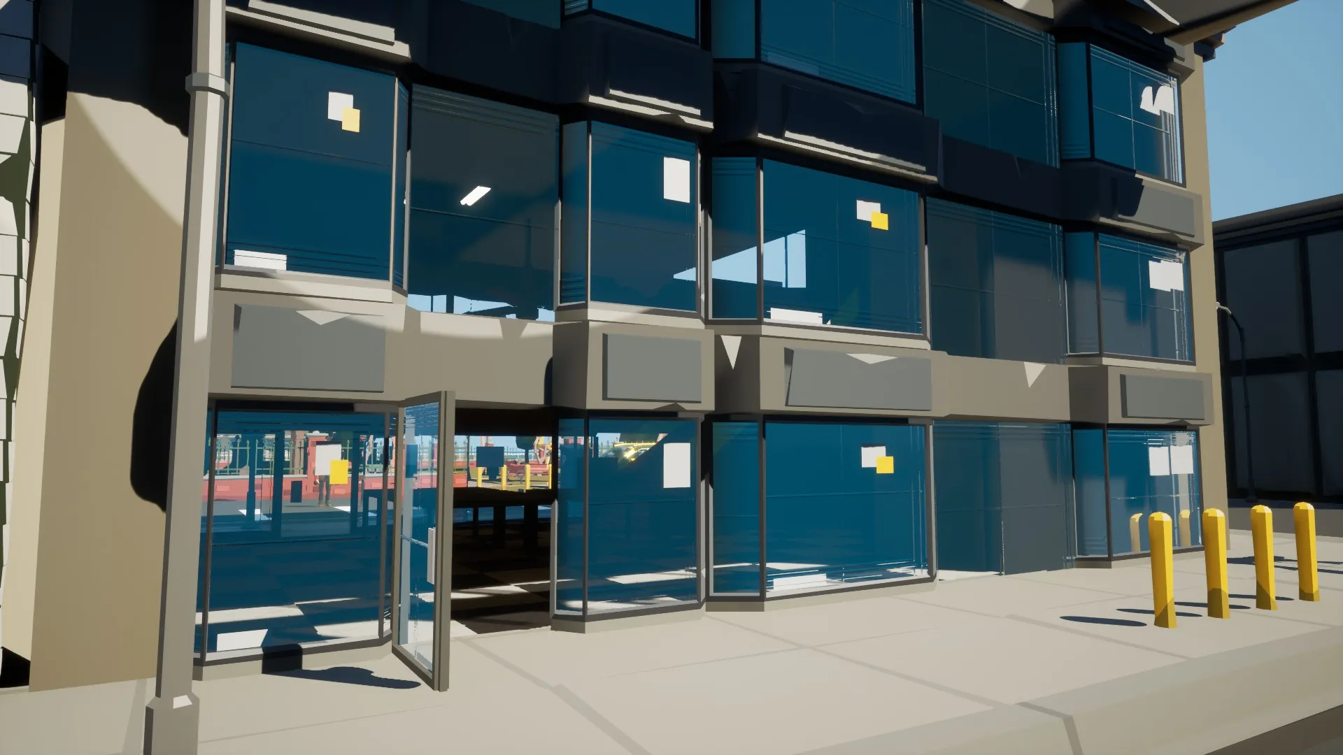 New glass shader with proper reflections and detailing