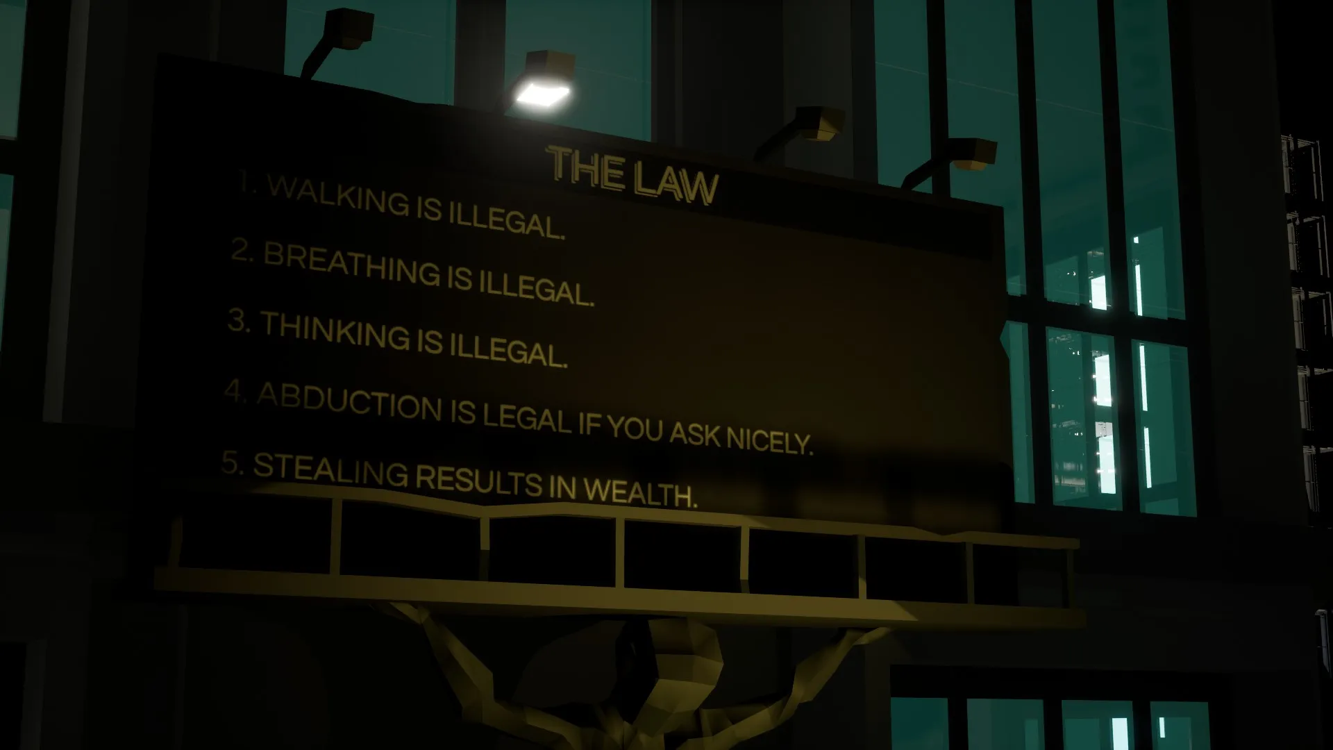 President changing laws through the government management menu