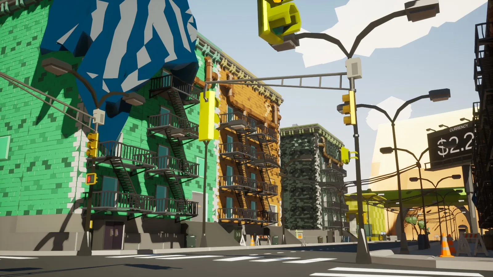 Visual revamp showing updated city geometry and lighting