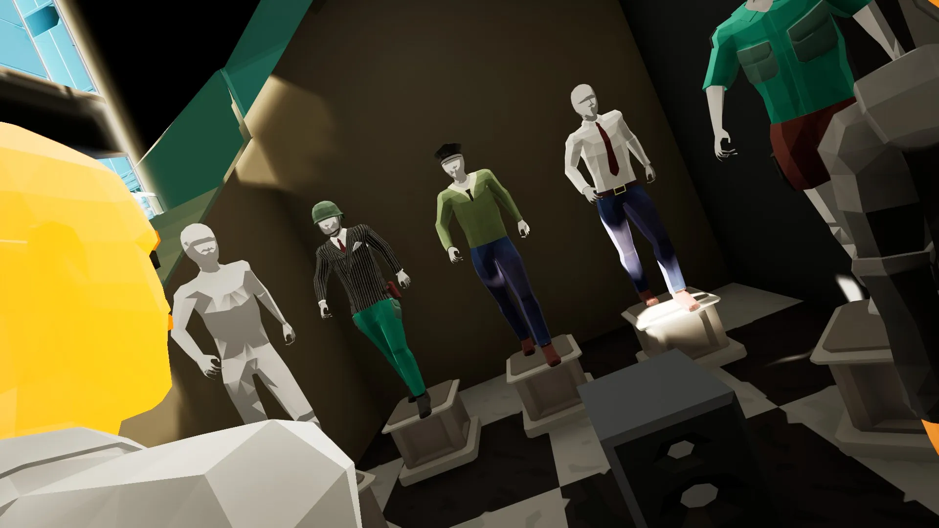 Mannequin Showcase buildable displaying clothing items