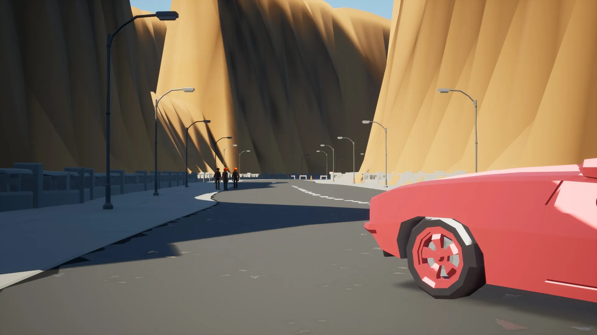 New industrial area entrance