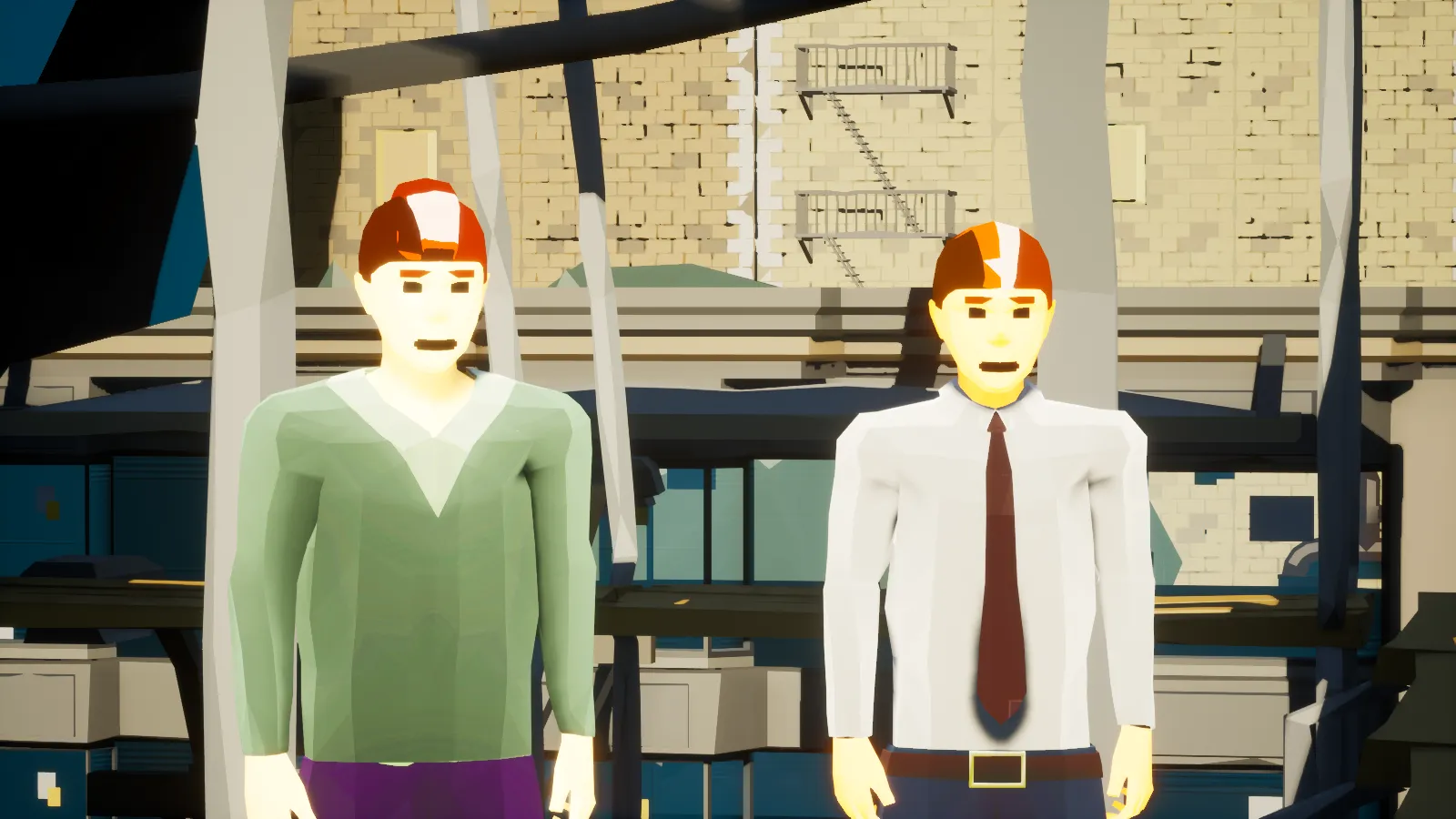 Players with different procedural body sizes